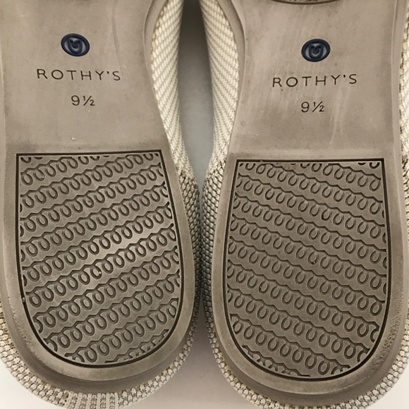 ROTHY’S The Loafer Round Toe Slip On Linen Double Stitch Cream Women's Size 9.5 - Picture 16 of 16